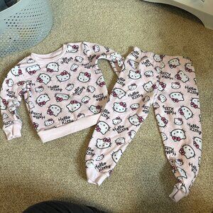 Hello kitty Girl Sweat Matching Lounge Set Pink size 4T